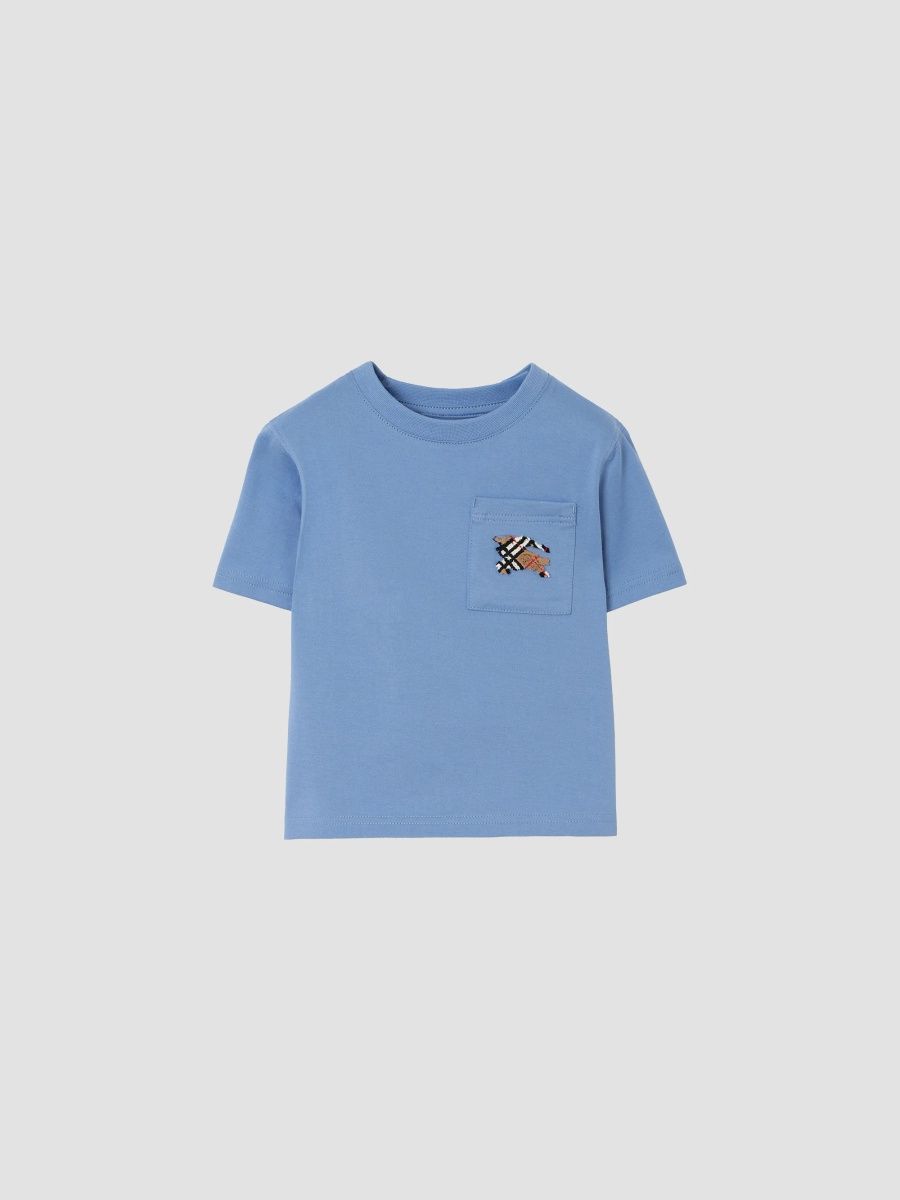 Burberry Boy's Baby Boy's & Little Boy's Knight Check Cotton T-Shirt - Cornflower Blue - Size 12 Months