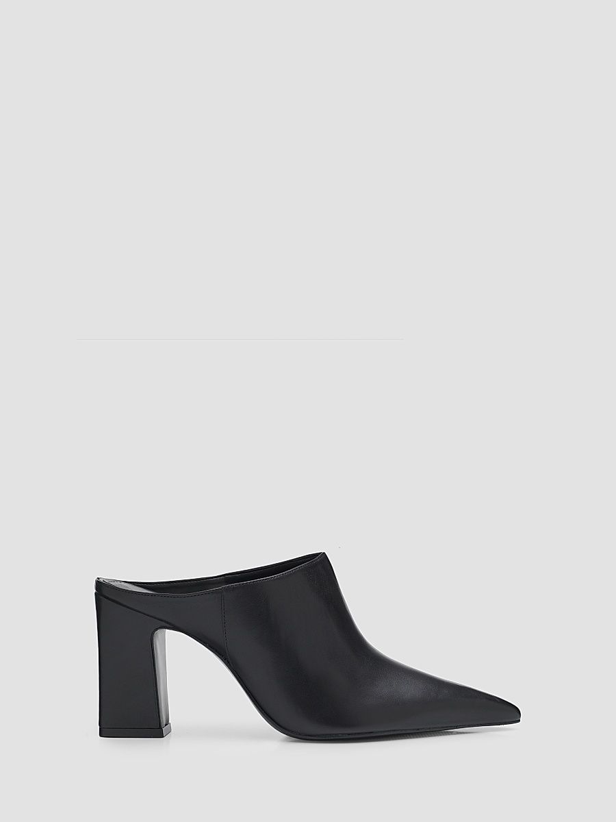 Women's Eleanor Leather Mules - Black - Size 6.5