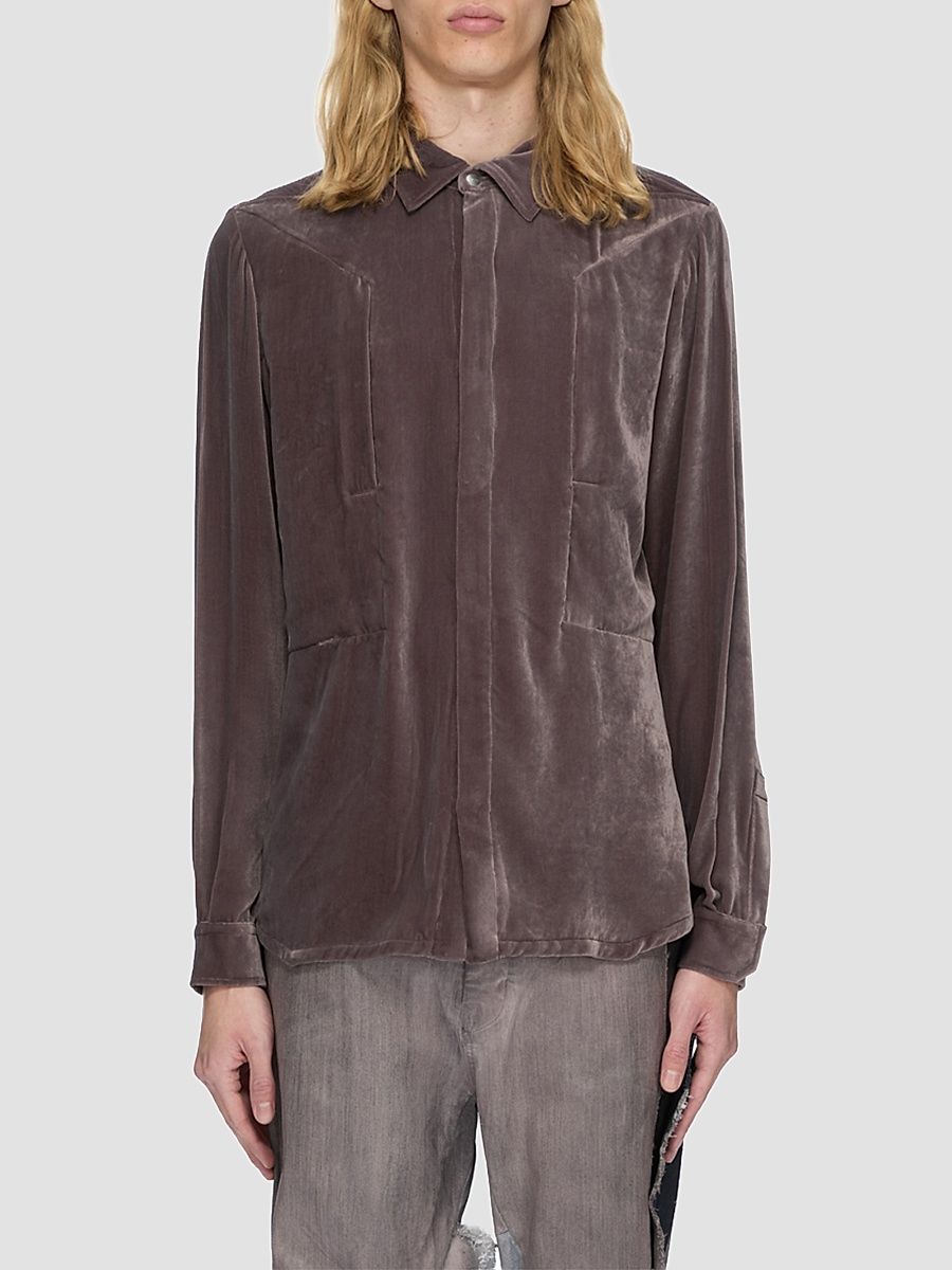Men's Fogpocket Velvet Outershirt - Grape - Size 44