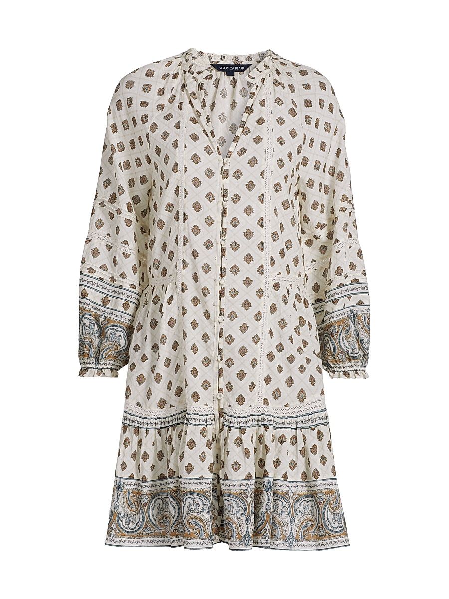 Women's Belissa Printed Tunic Dress - Dove Multi - Size 6