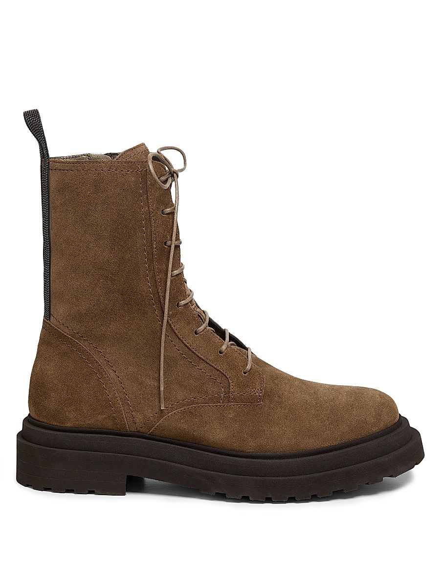 Women's Suede Ankle Boots - Sesame - Size 5