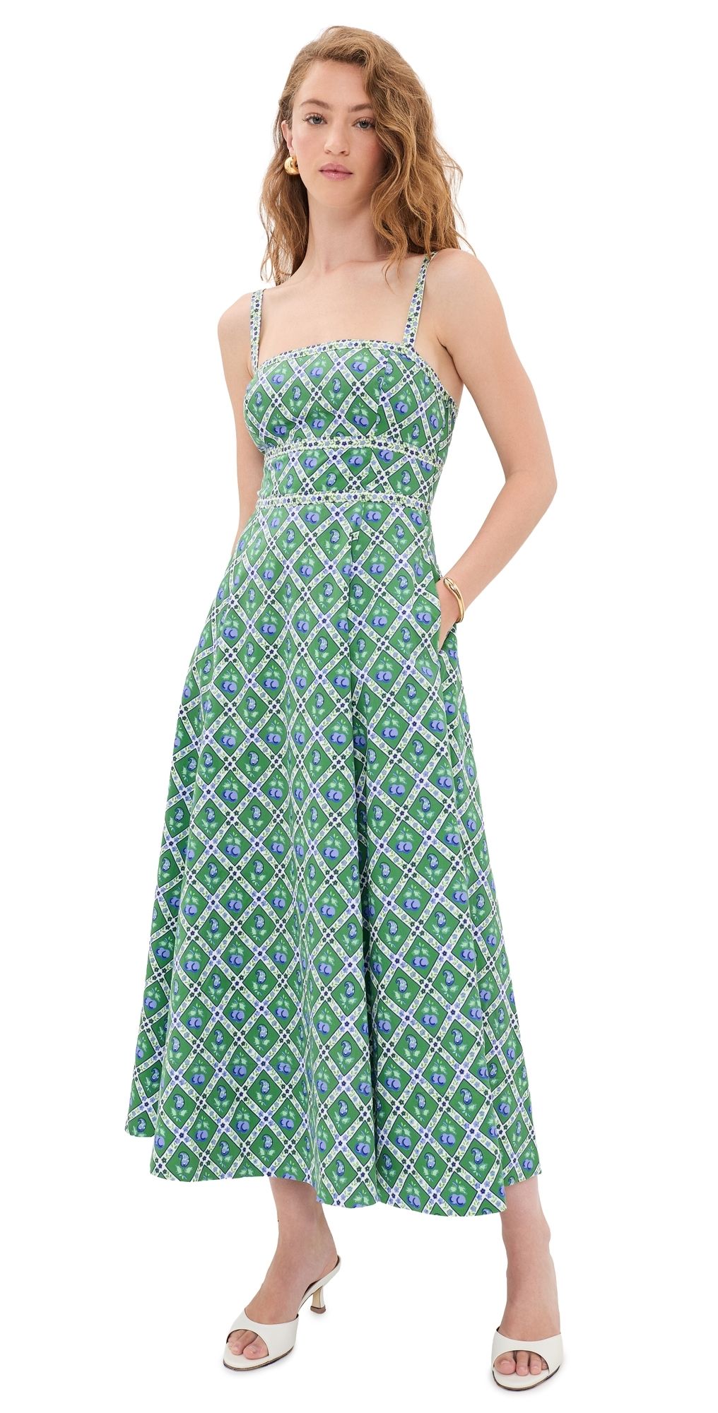 Hill House Home The Margot Dress Diamond Cherries L