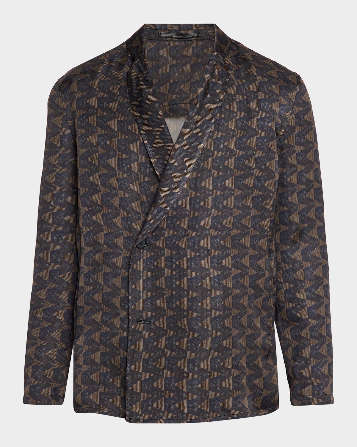 Geometric Single-Breasted Jacket