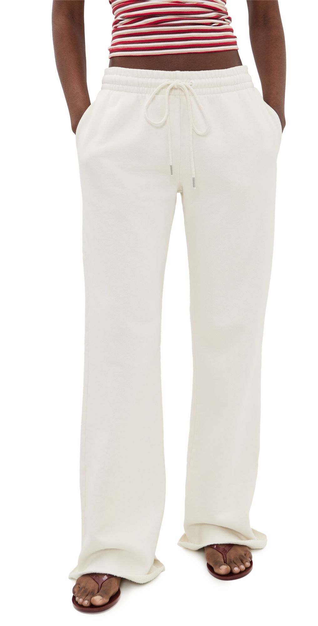 RE/DONE Flare Sweatpants Vintage White M