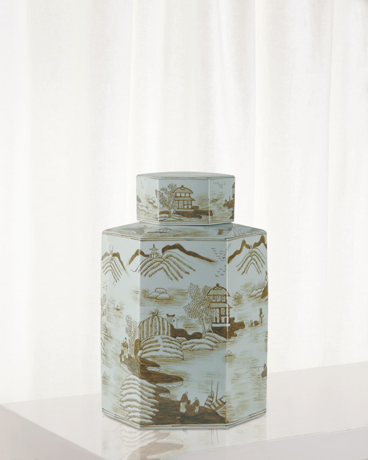 Canton Large Jar, Brown