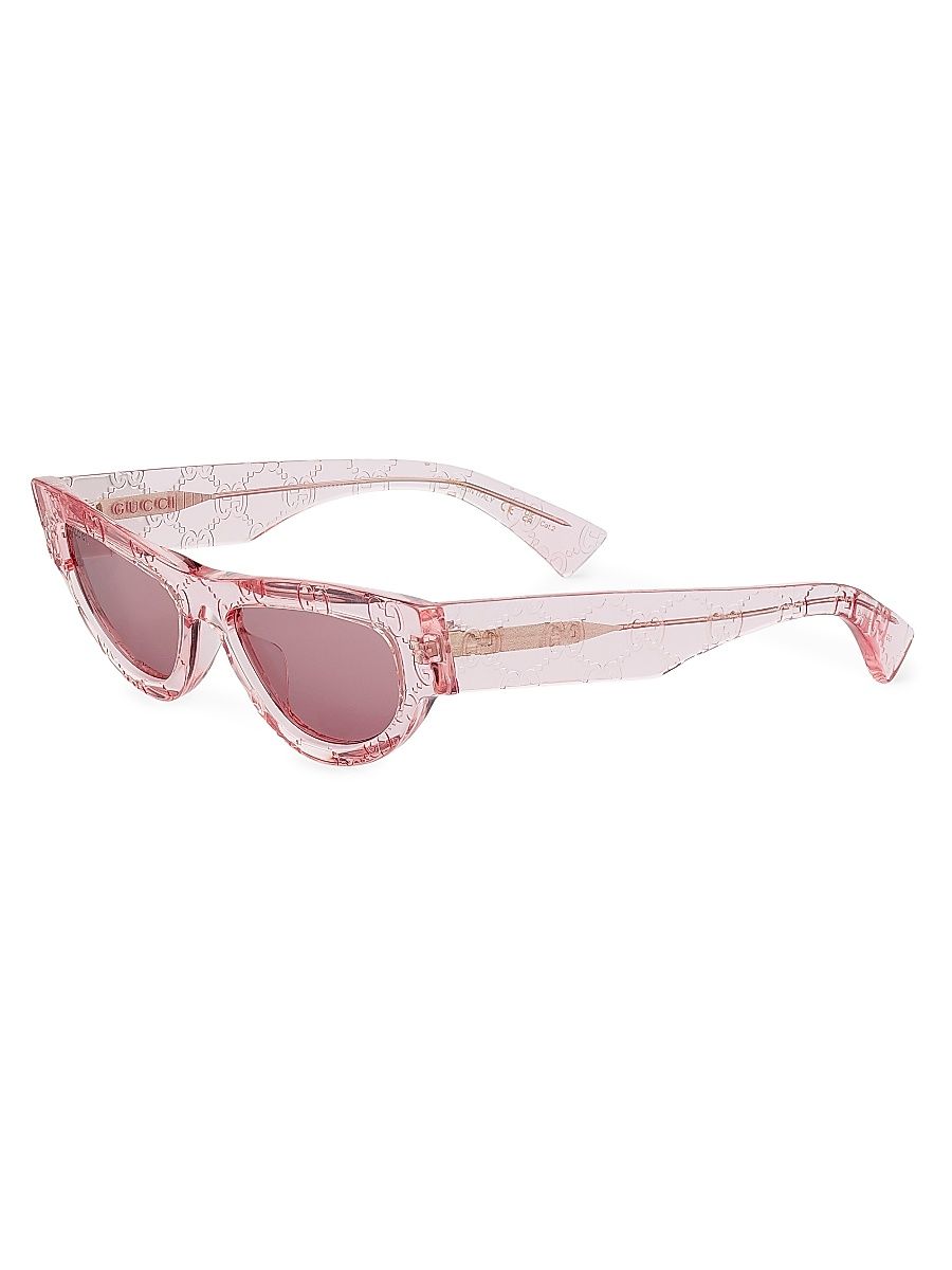 Women's Miami Logo 53MM Cat-Eye Sunglasses - Pink