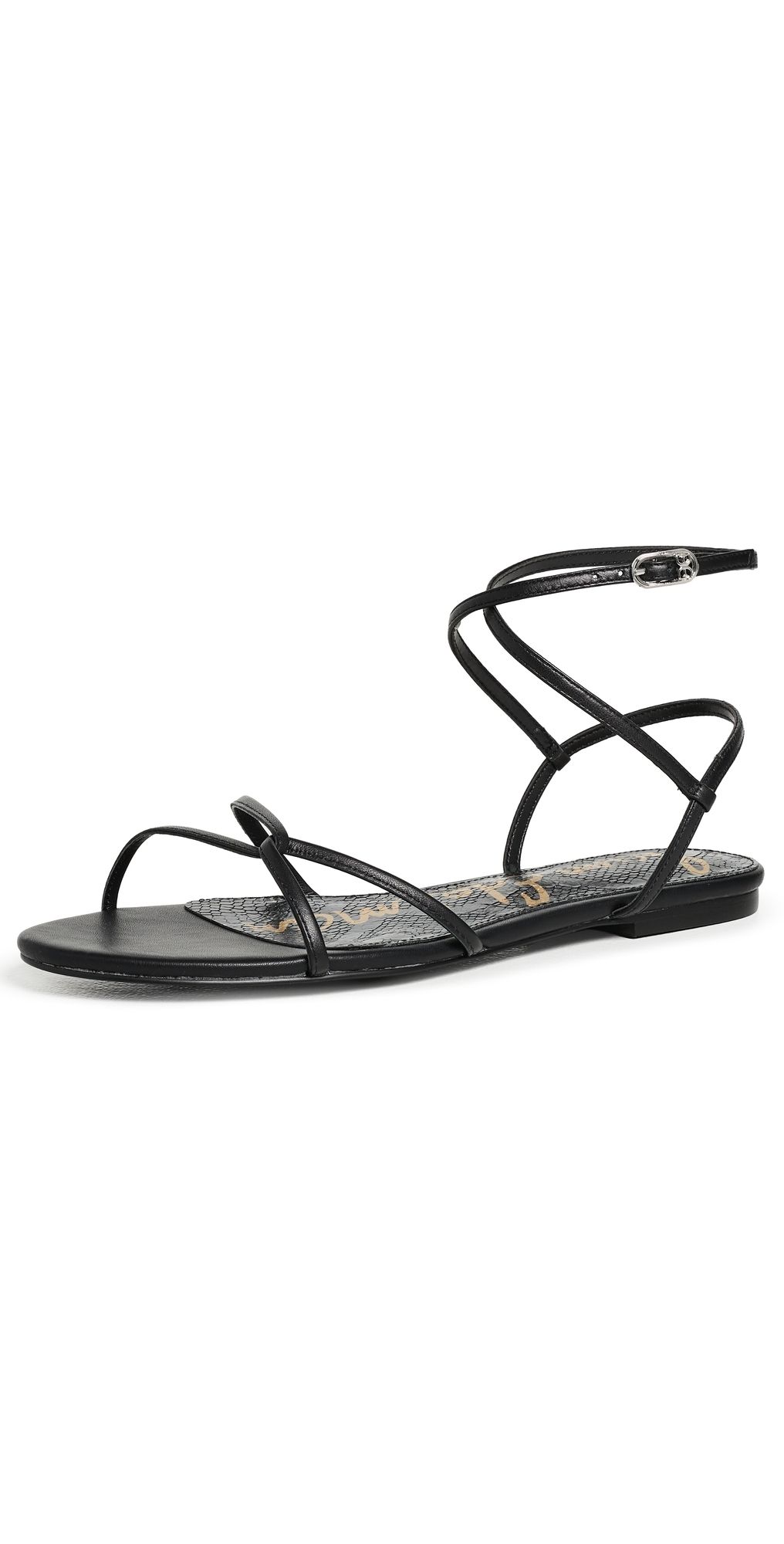 Sam Edelman Ellina Gladiator Strappy Sandals Black 7.5