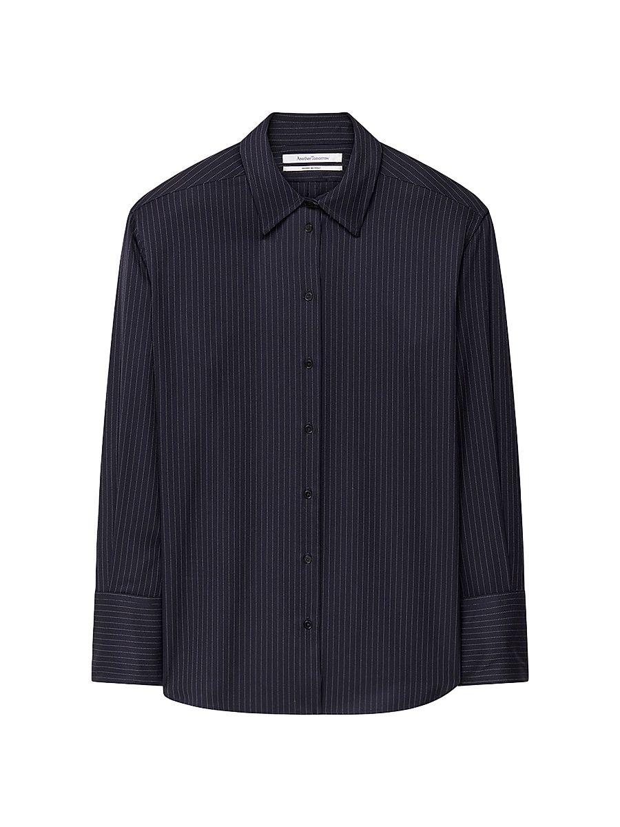 Women's Relaxed Shirt - Navy Chalk - Size XL