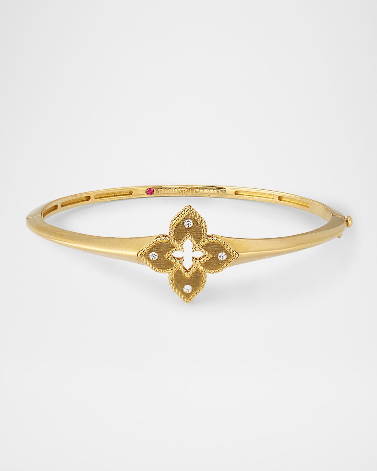 18K Gold Diamond Bangle Bracelet