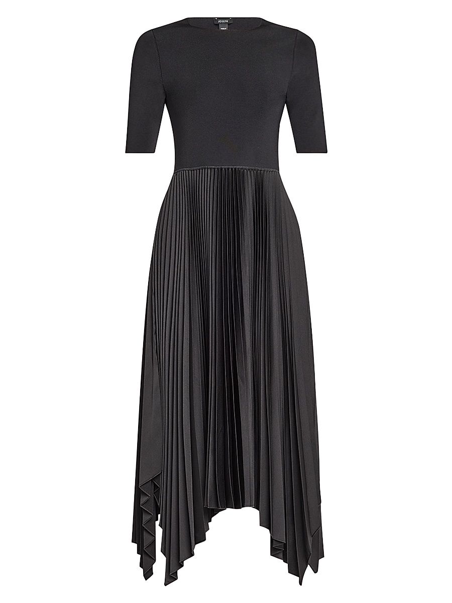 Women's Darno Pleated Midi-Dress - Black - Size 6