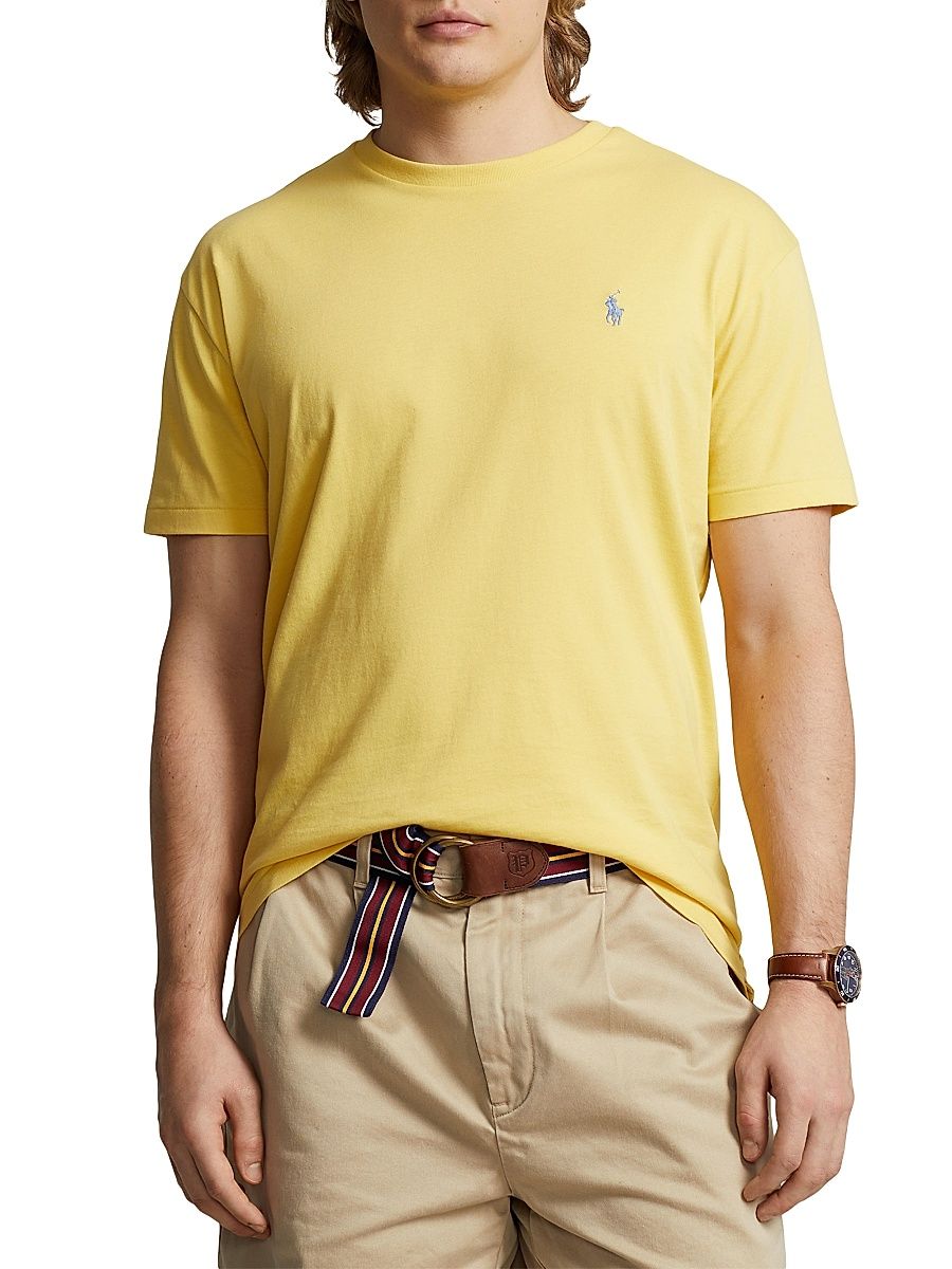 Men's Jersey Short-Sleeve T-Shirt - Yellow - Size XS