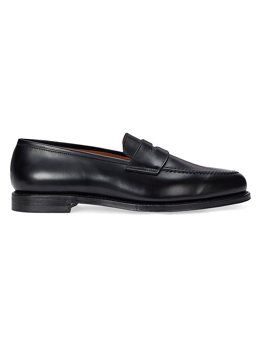 Men's Maestra Leather Penny Loafers - Black - Size 8