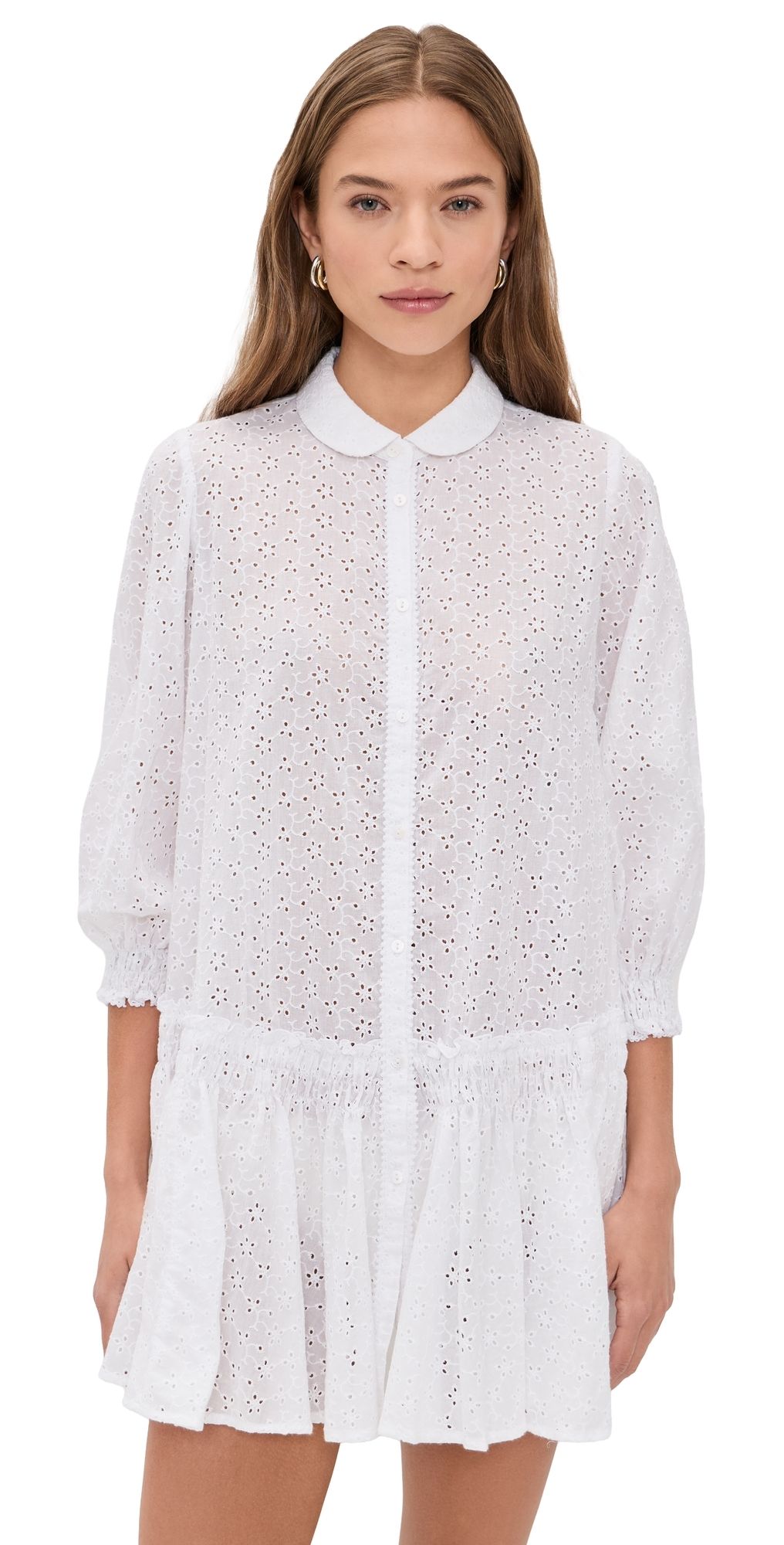 Poupette St Barth Tesorino Mini Dress White S/M