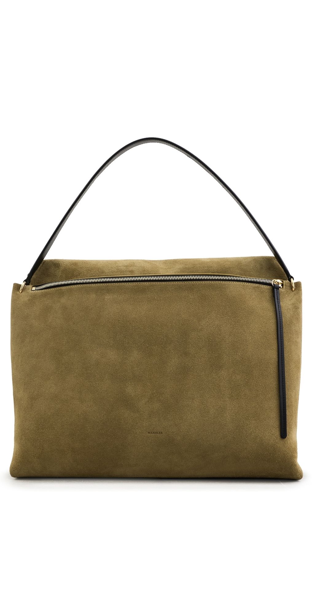 Wandler Penelope Tote Khaki Suede/Black One Size