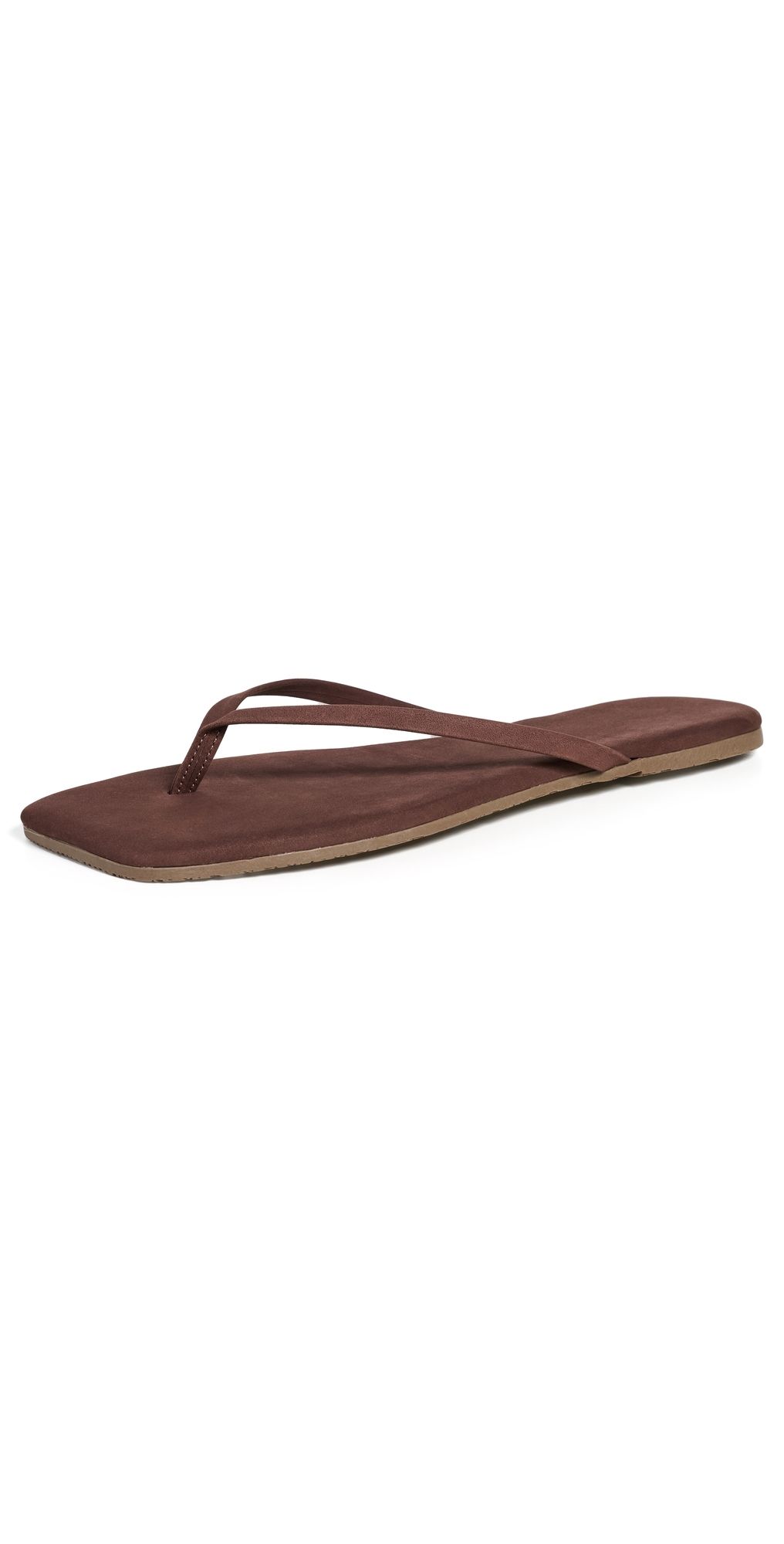 TKEES Lily Suede Flip Flops Bourbon 11