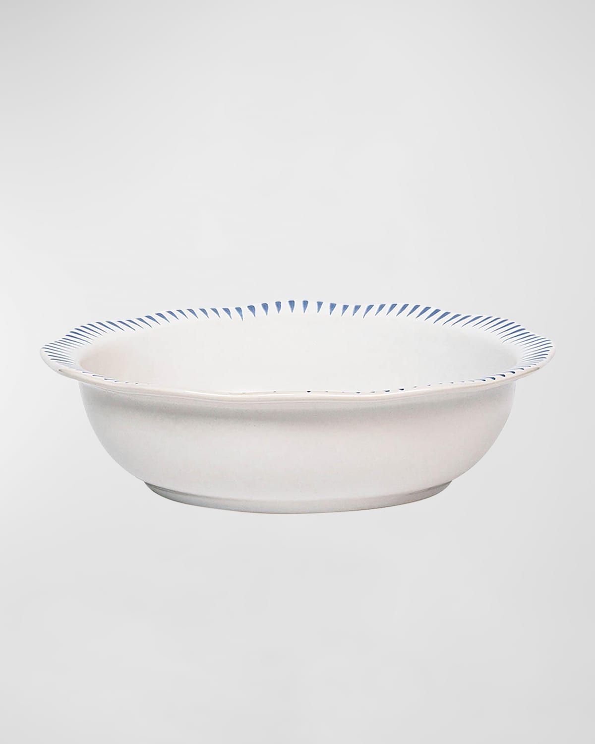 Sitio Stripe Delft Blue Serving Bowl, 12"