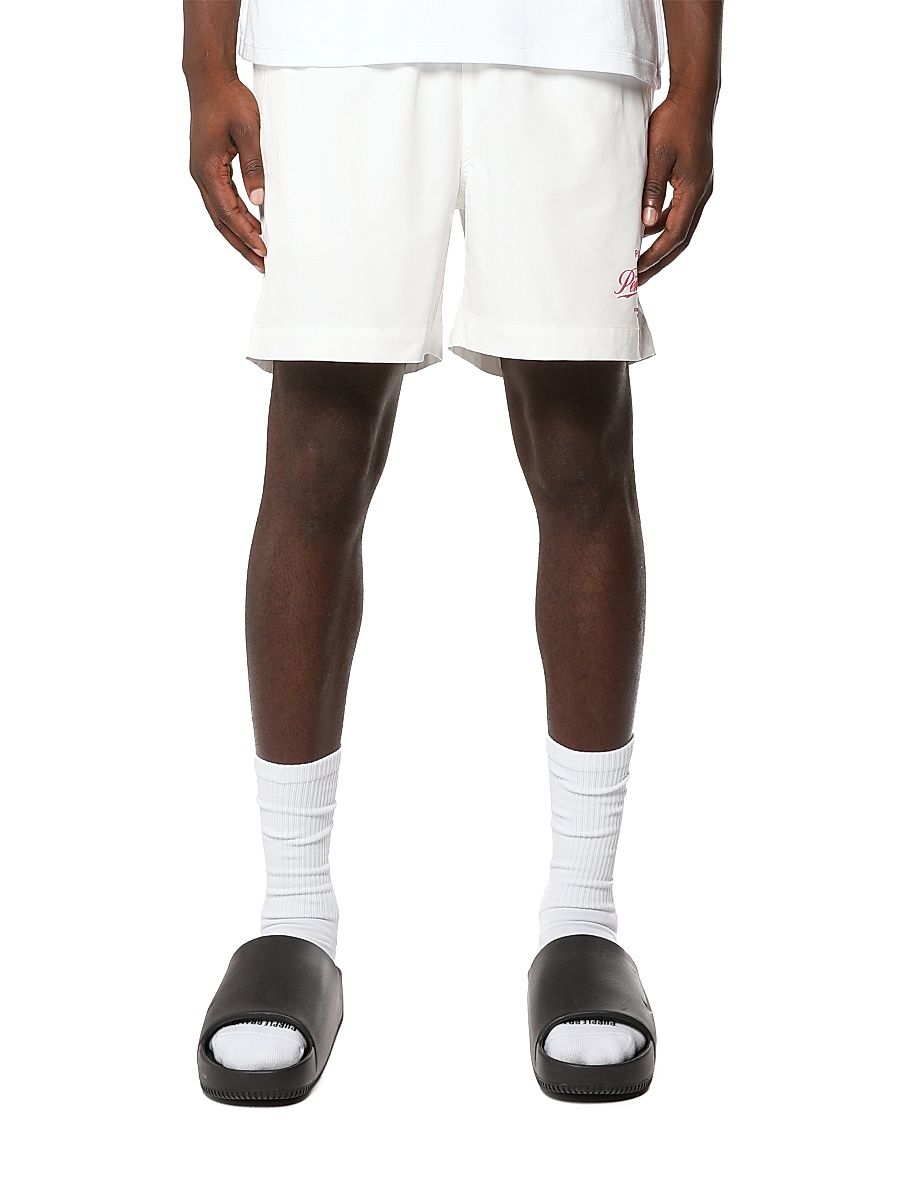 Men's All Round Logo Swim Shorts - White - Size Small