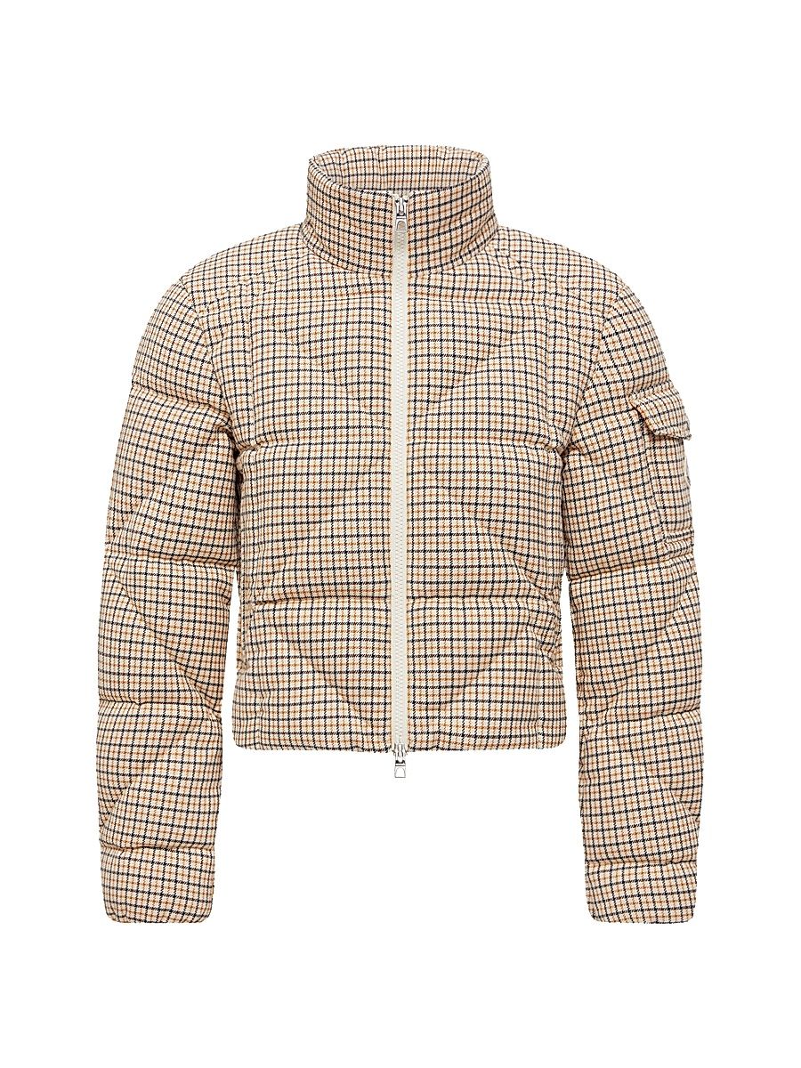 Women's Keros Puffer Jacket in Wool Blend - Beige - Size XXL