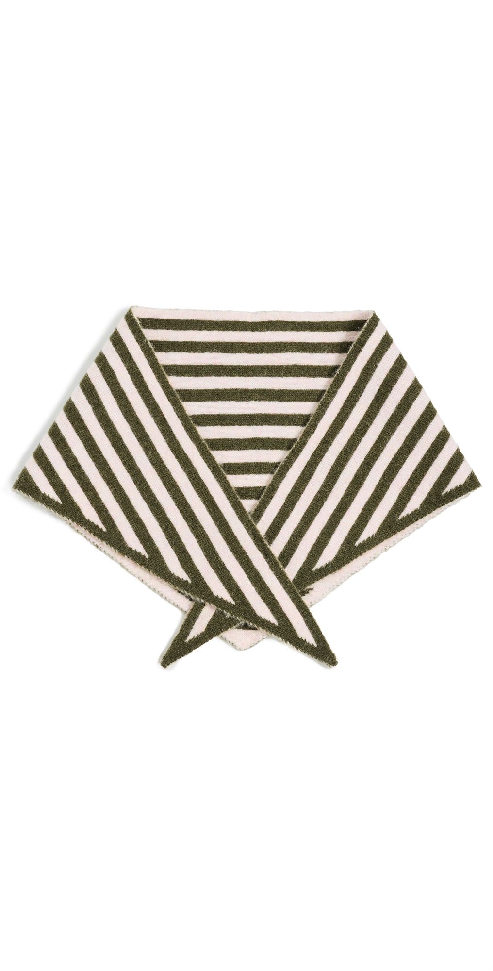 Damson Madder Striped Triangle Scarf Multi One Size