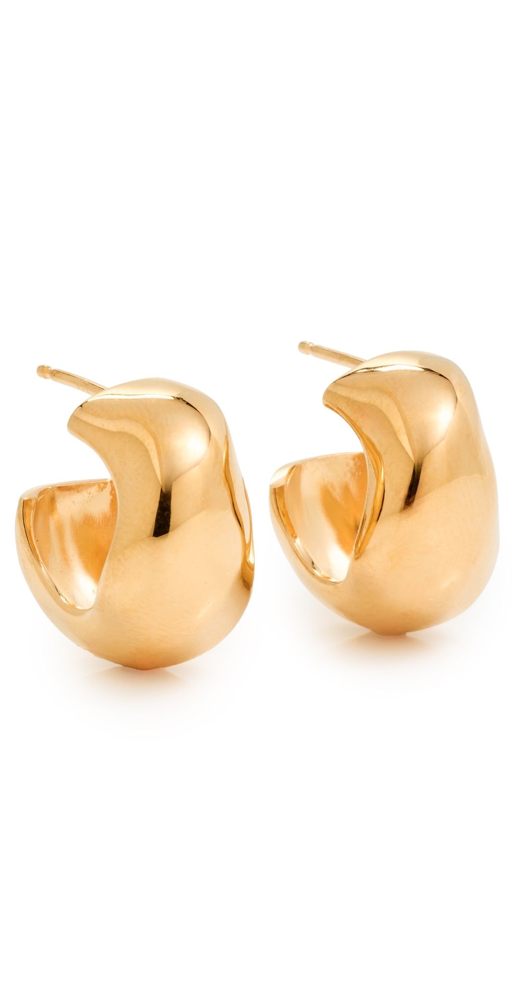 AGMES Small Celia Hoops Gold One Size