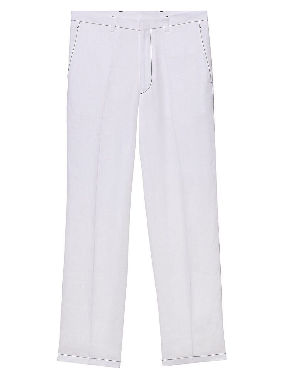 Men's Linen Pants - White - Size 32