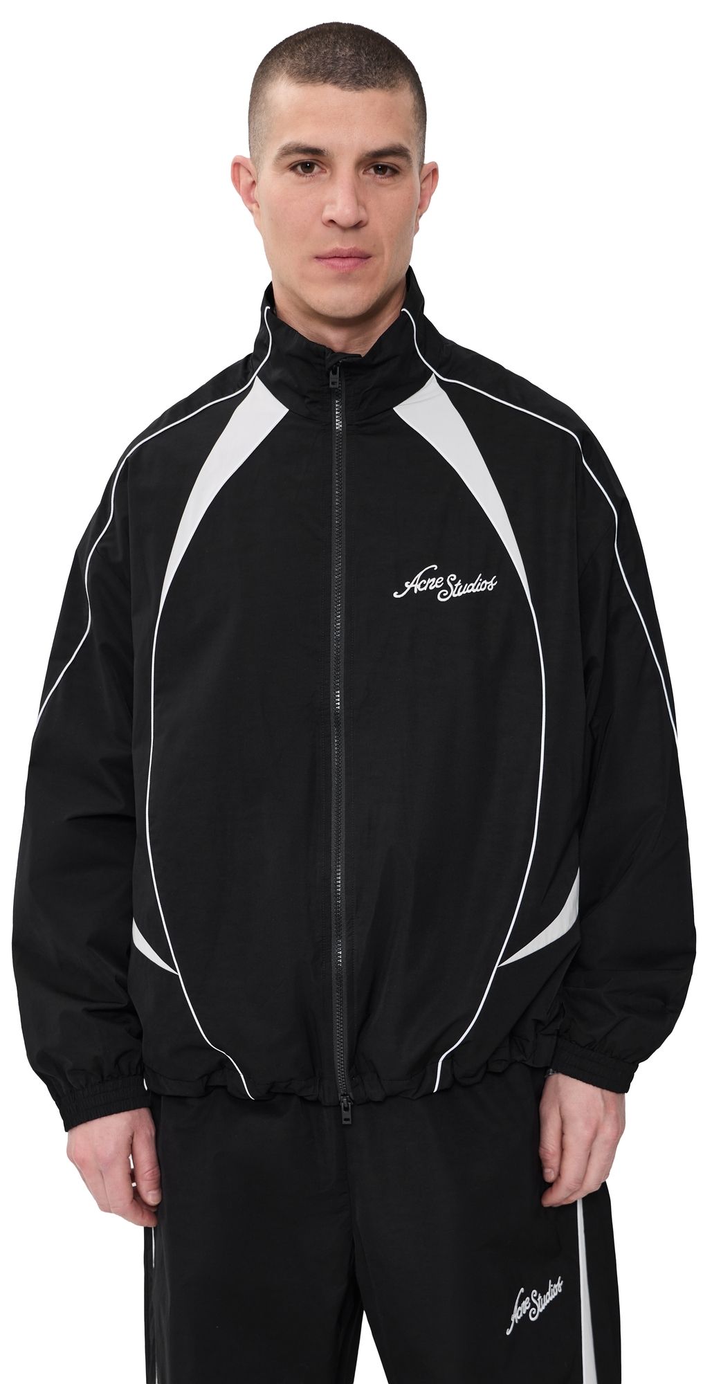 Acne Studios Ofit Peachy Technical Blend Jacket Black 46