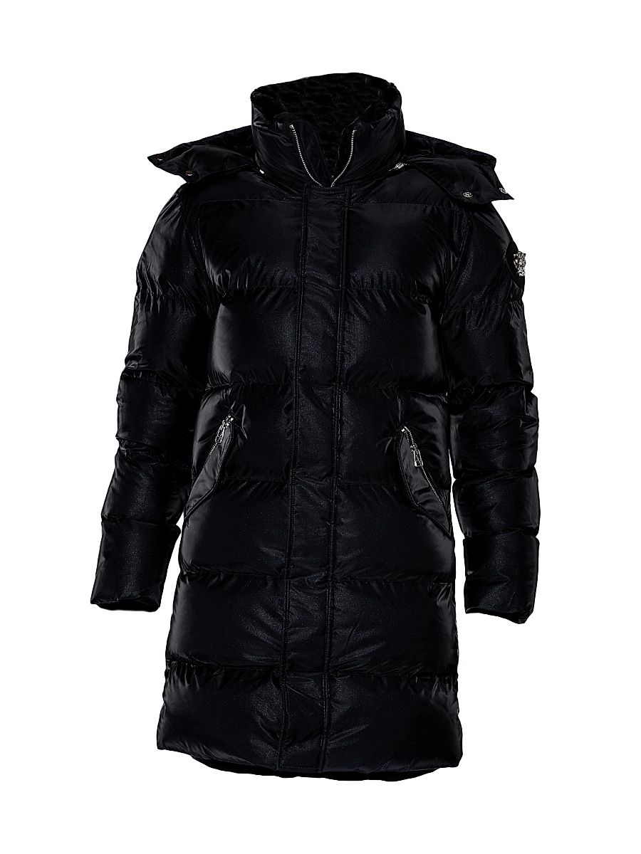 Men's Penguin Puffer Coat - Black Diamond - Size Small