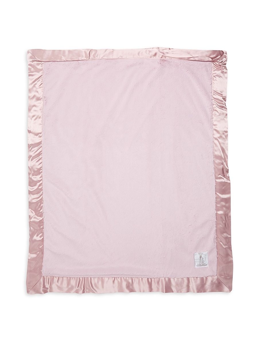 Satin Trim Blanket - Dusty Pink