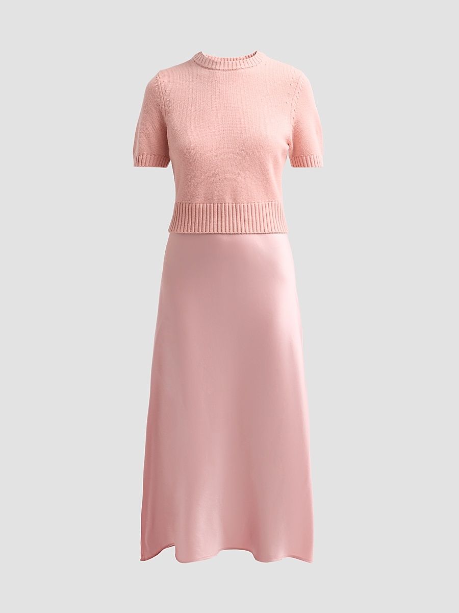 Women's Fleur Combo Midi Dress - Desert Rose - Size XL