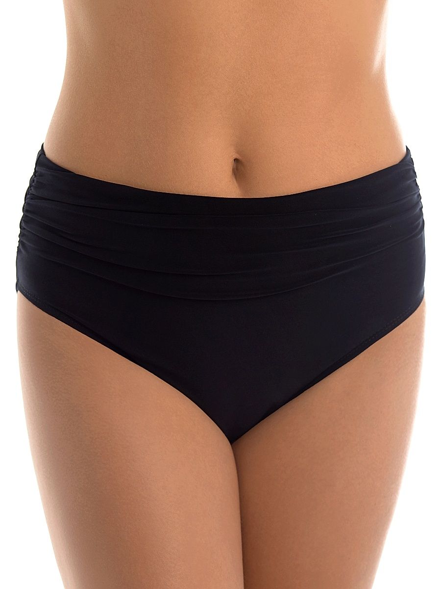Women's Jersey Shirred Briefs - Black - Size 6