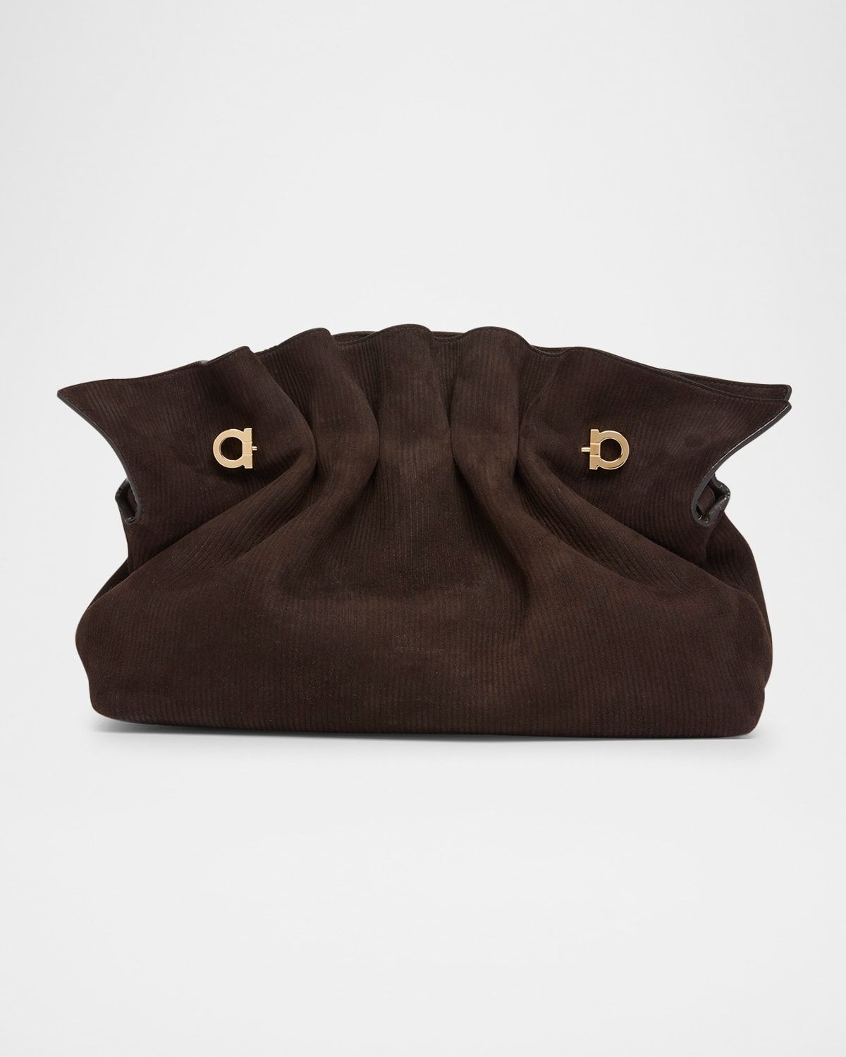 Dumpling Suede Corduroy Shoulder Bag