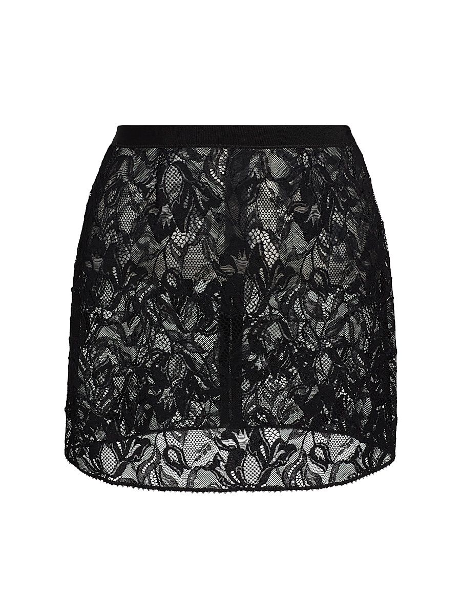 Women's Sophie Stretch Lace Skirt - Black - Size Medium
