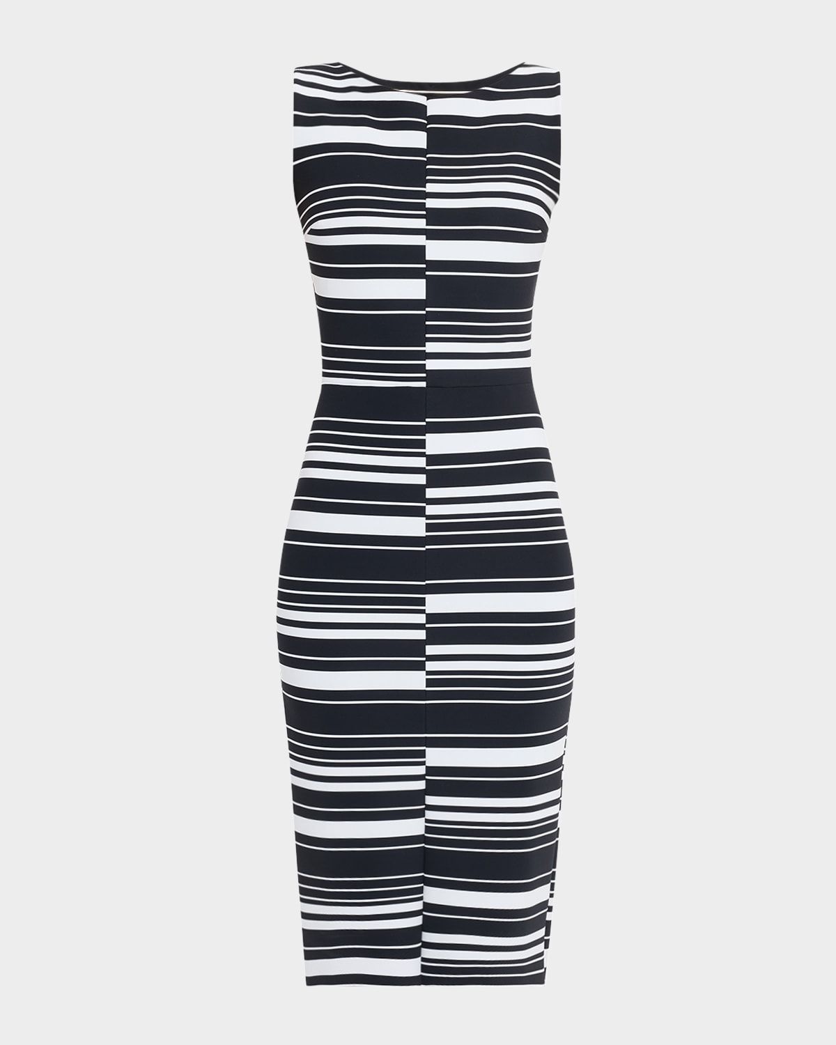Striped Bodycon Midi Dress