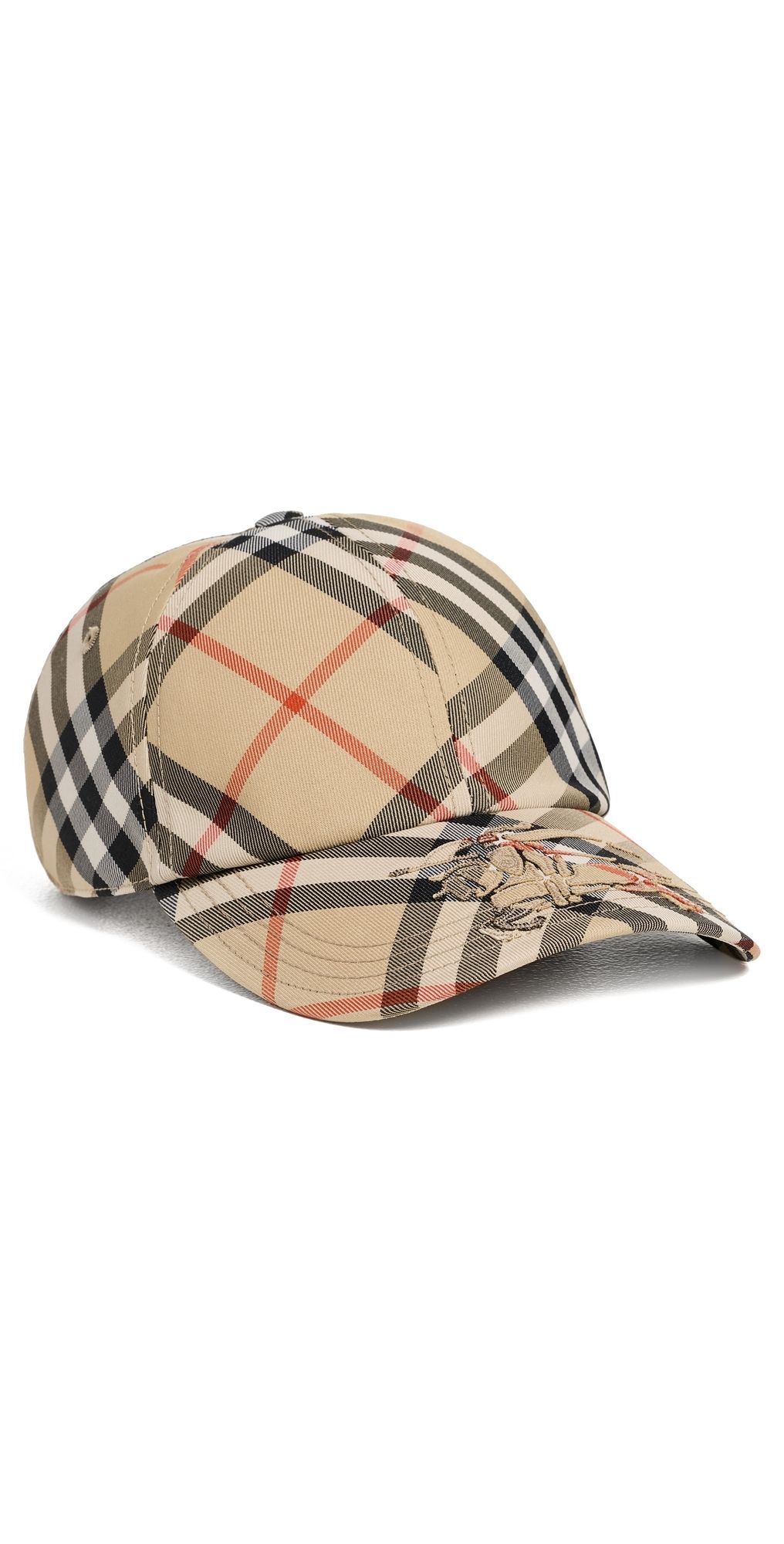 Burberry Check Twill Baseball Cap Sand IP Check XL