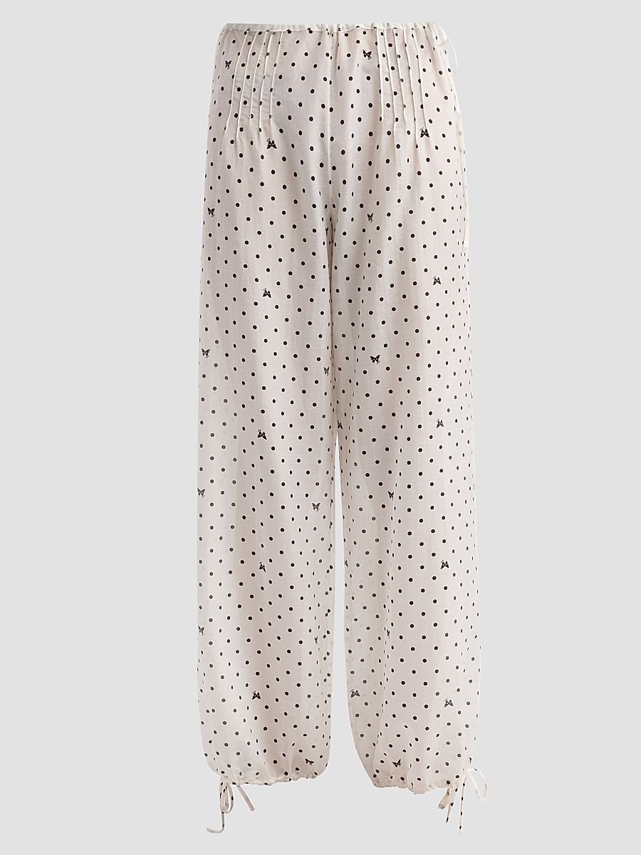 Women's High Summer Kiki Point Pants - Ivory And Black - Size Medium