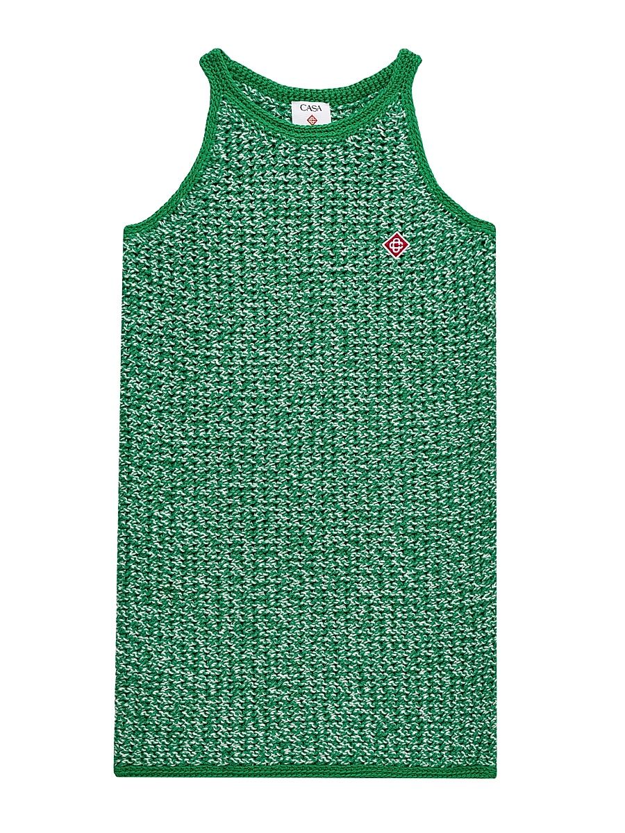Little Girl's & Girl's Mouline Knit Dress - Green - Size 13