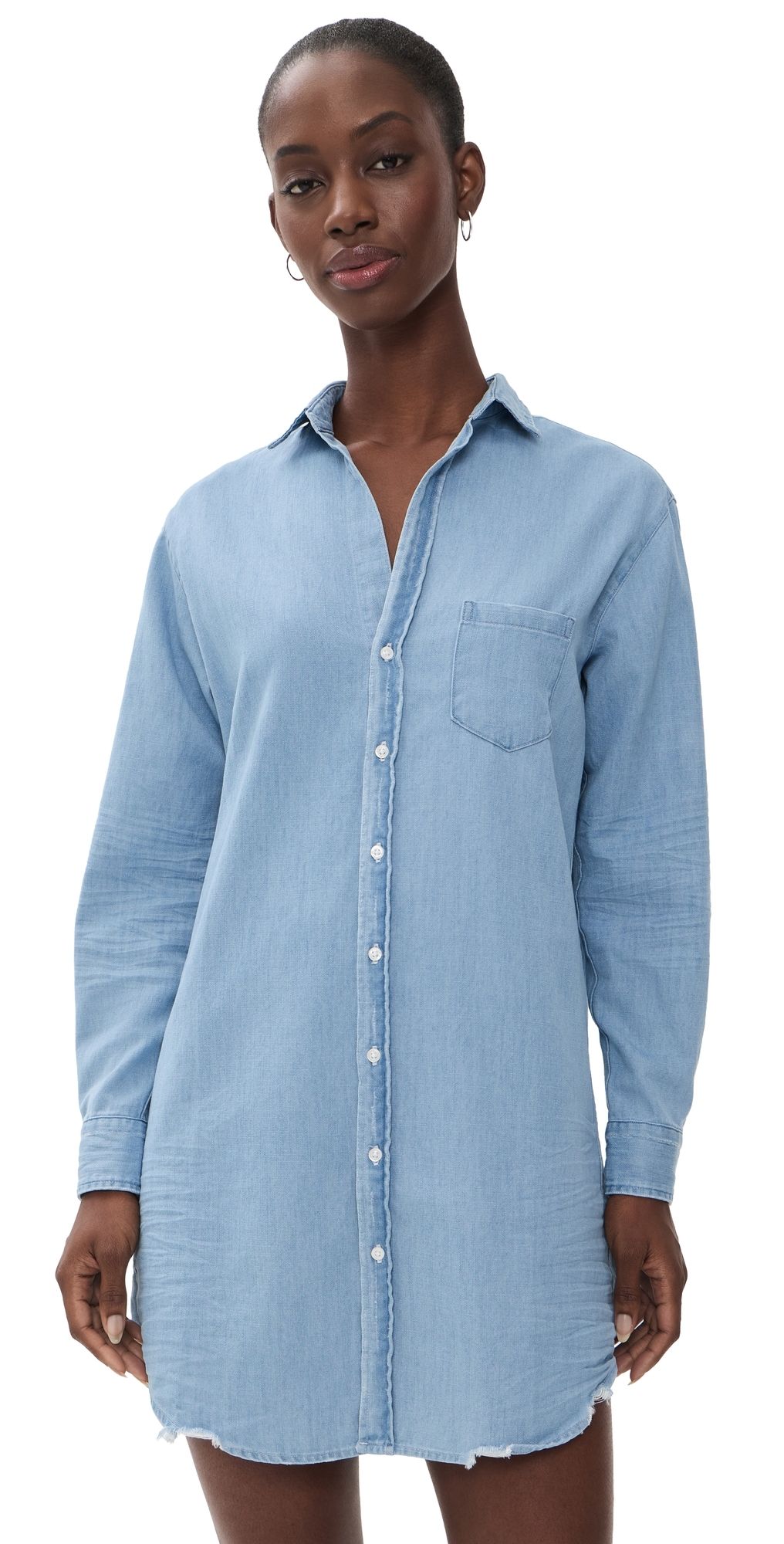 Frank & Eileen Mary Chambray Dress Classic Blue Wash Denim XS
