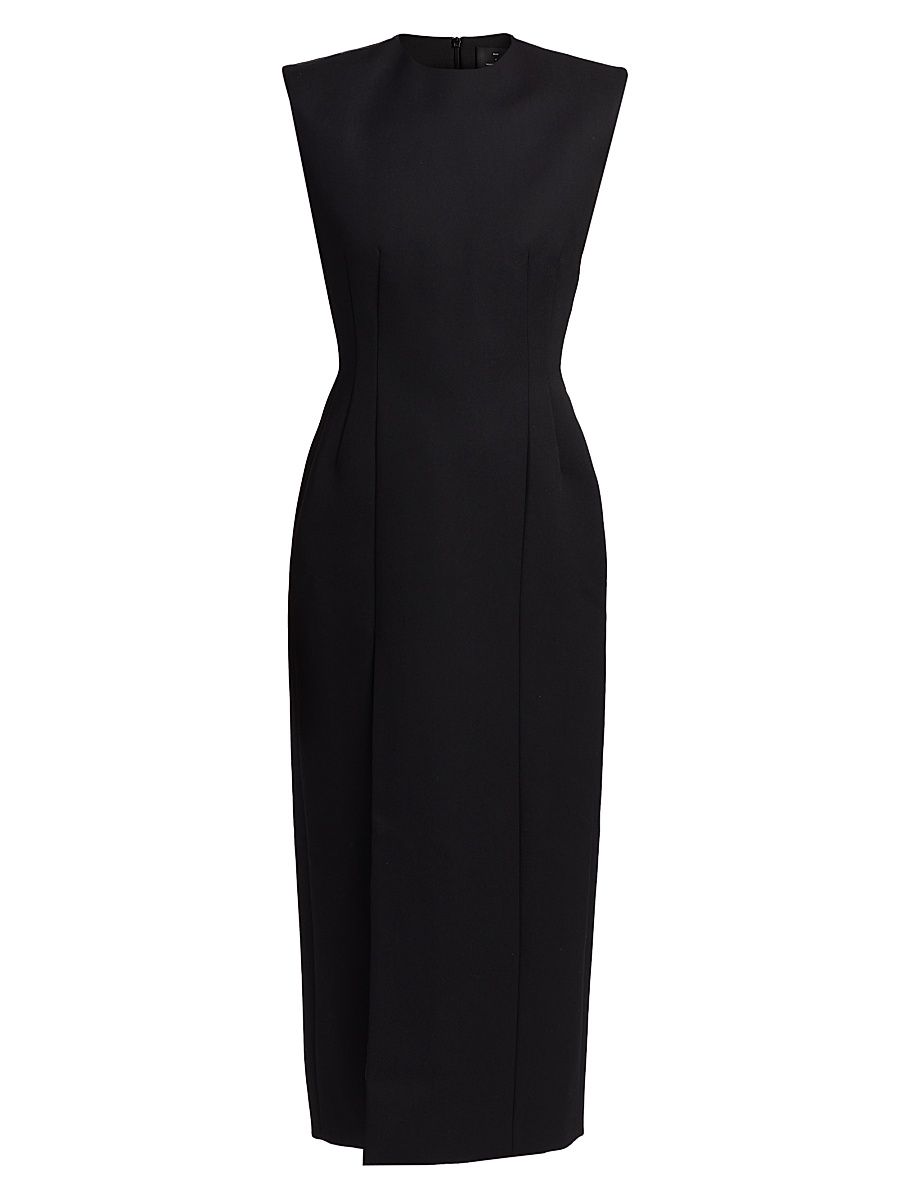 Women's RHW Sculpted Midi-Dress - Black - Size Small