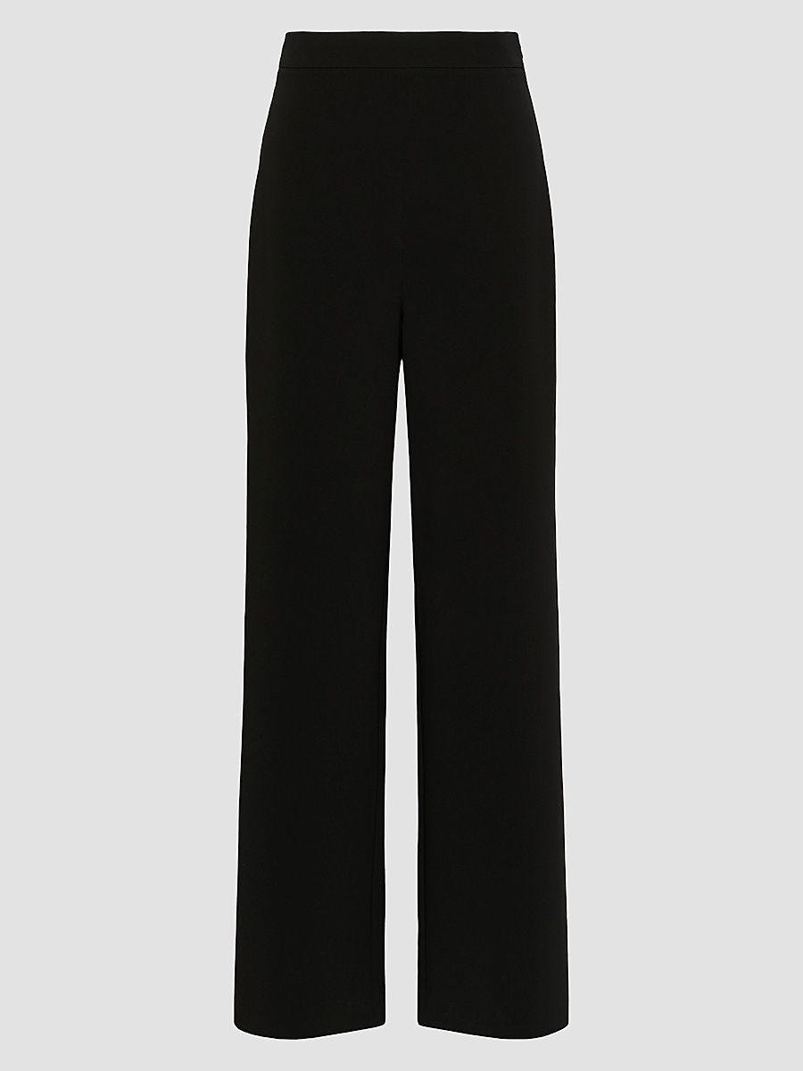 Women's Cady Wide-Leg Trousers - Black - Size 14