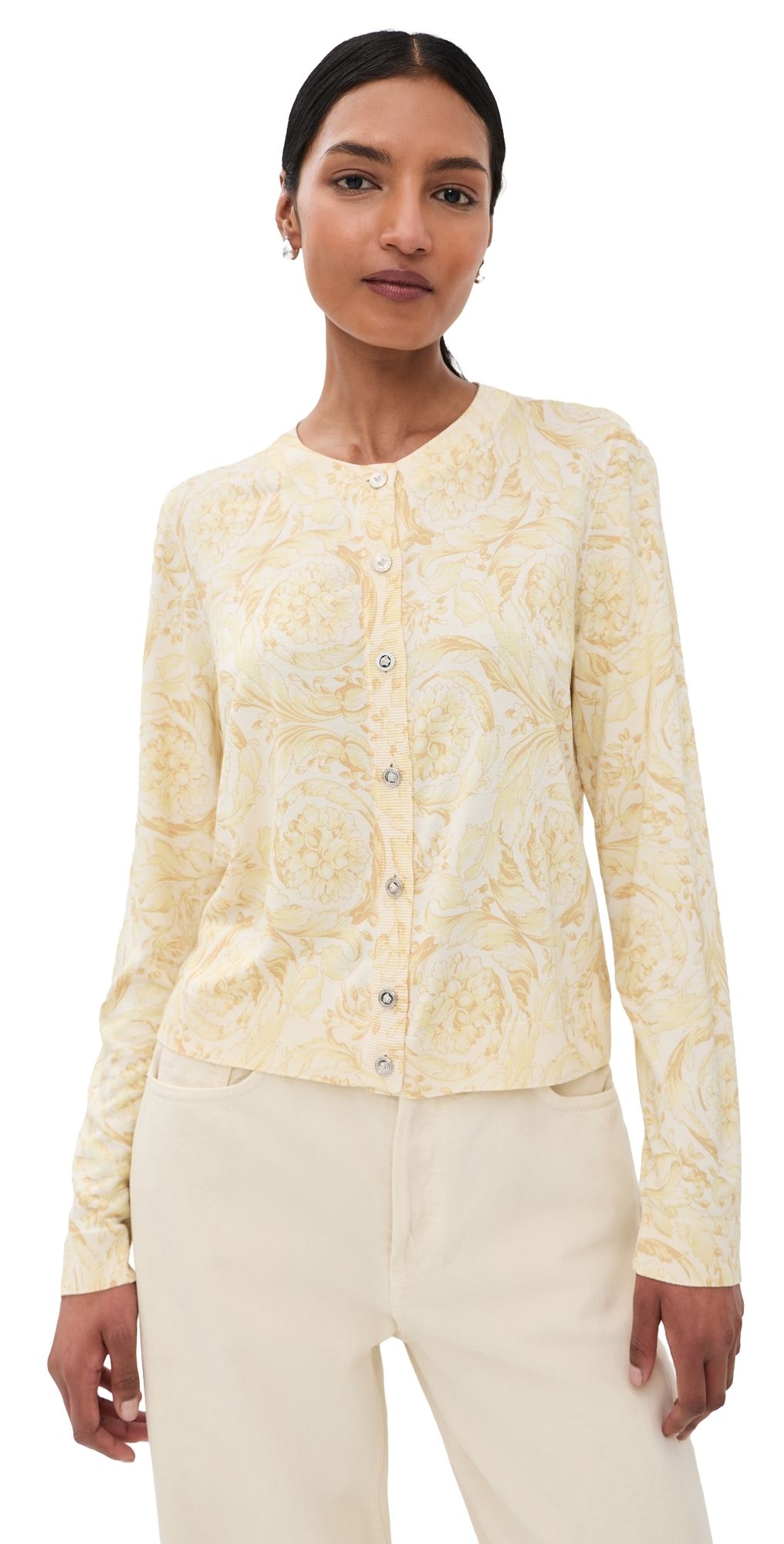 Versace Knit Sweater Washed Out Gold 40