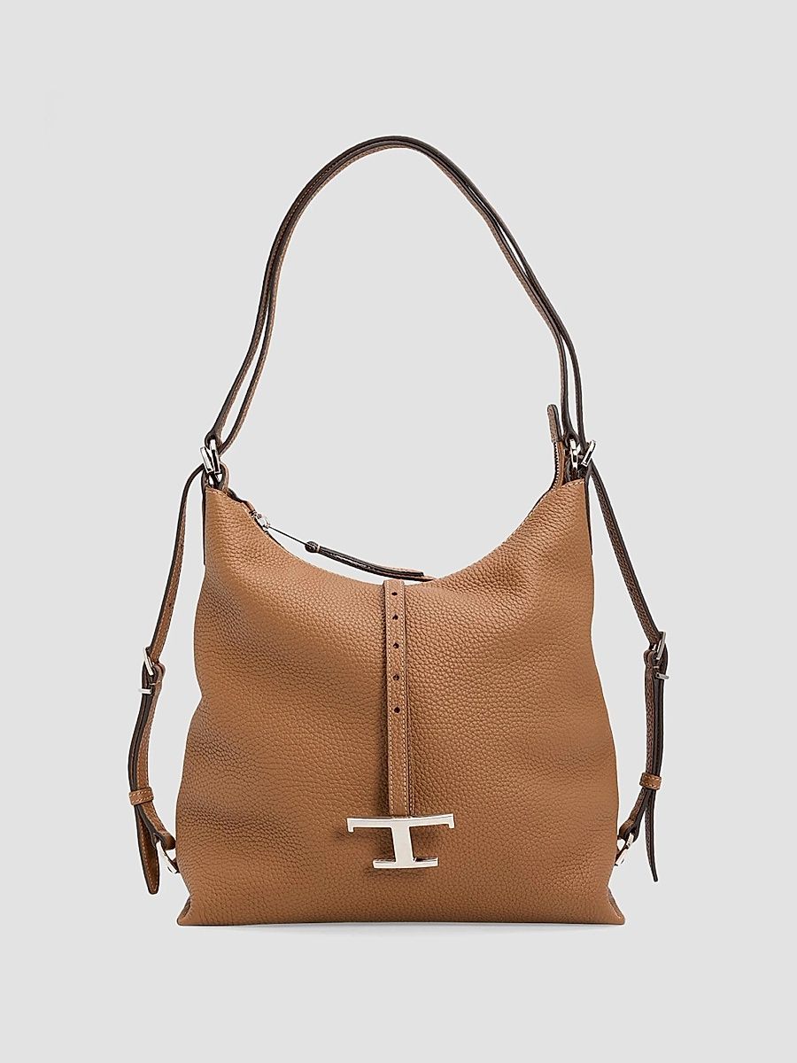Tod's Women's T Timeless Leather Shoulder Bag - Marrone Chiaro
