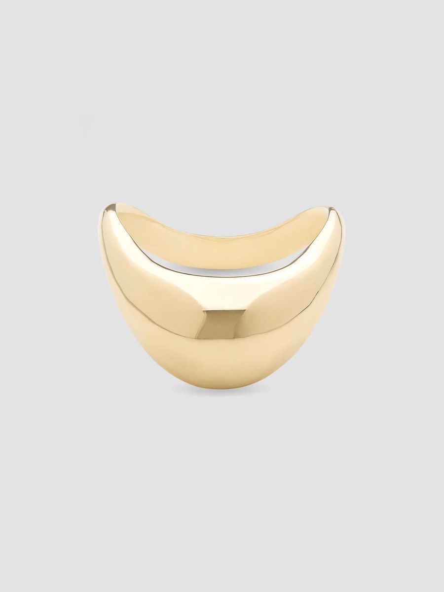 Lana Women's Wavey Curved 14K Yellow Gold Bubble Ring - Yellow Gold - Size 6