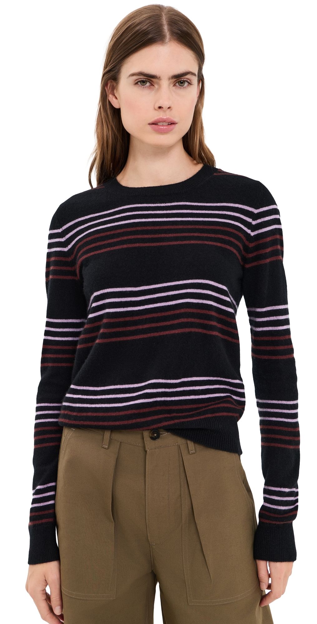 Herskind Thea Cashmere Sweater Black Stripe XL