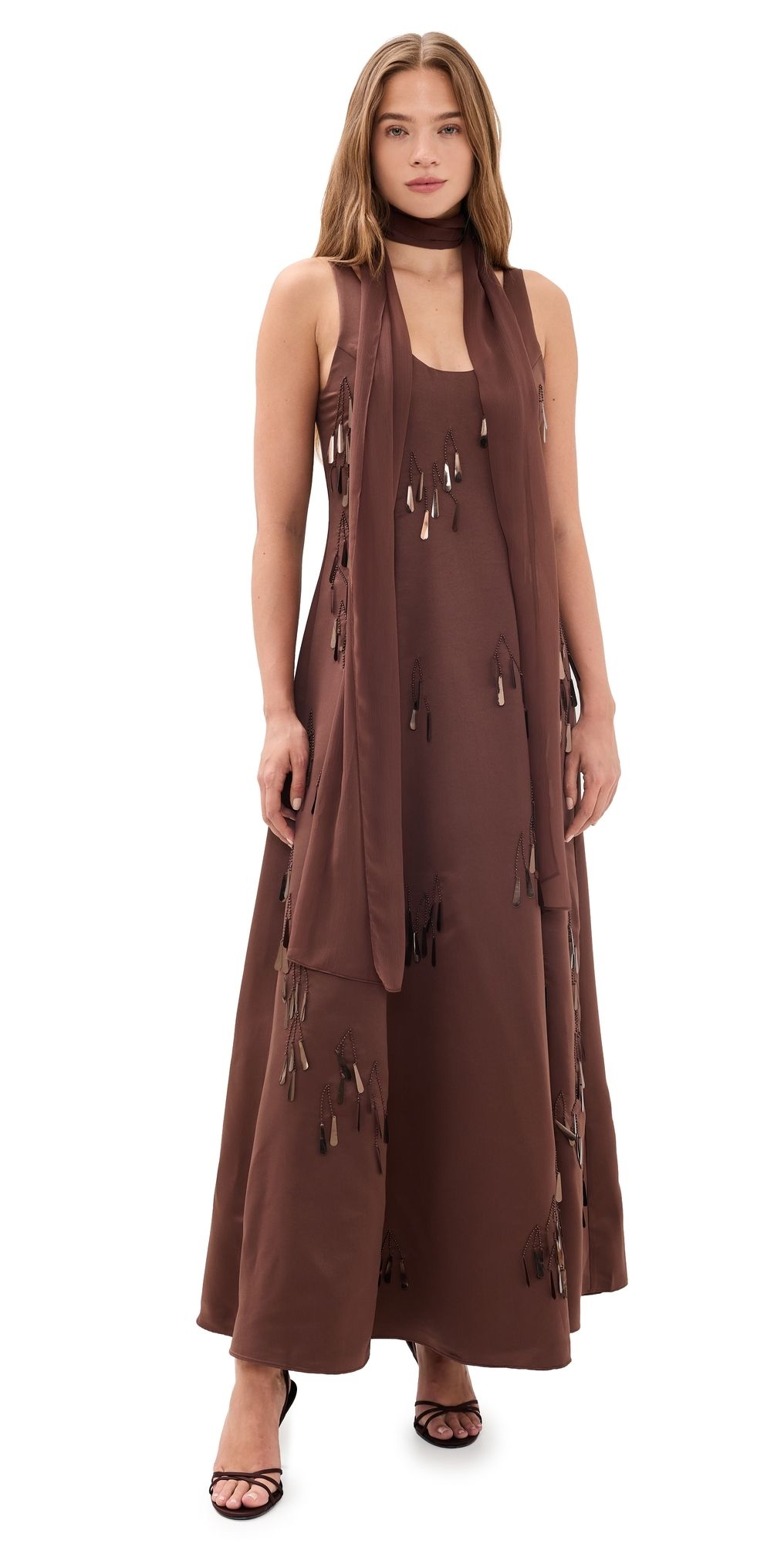 Couper Emilia Chocolate Gown Chocolate S