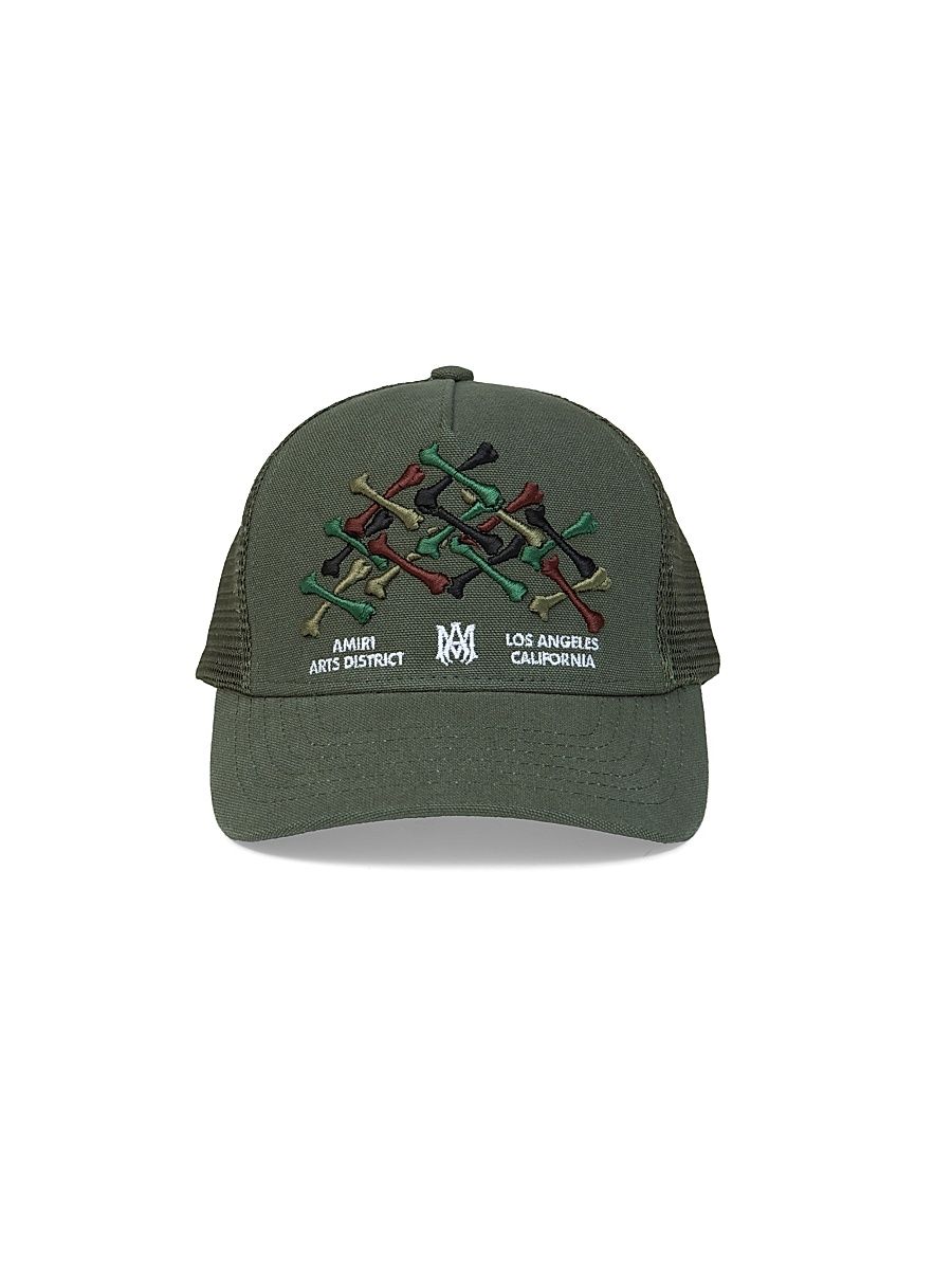 Kid's Bones Trucker Hat - Dark Sage