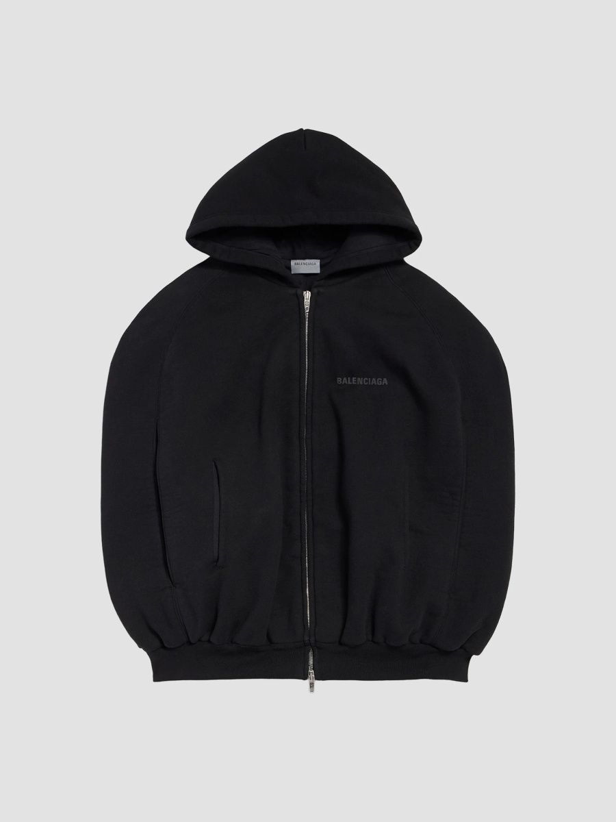 Balenciaga Women's Balloon Cape Hoodie - Black - Size Small