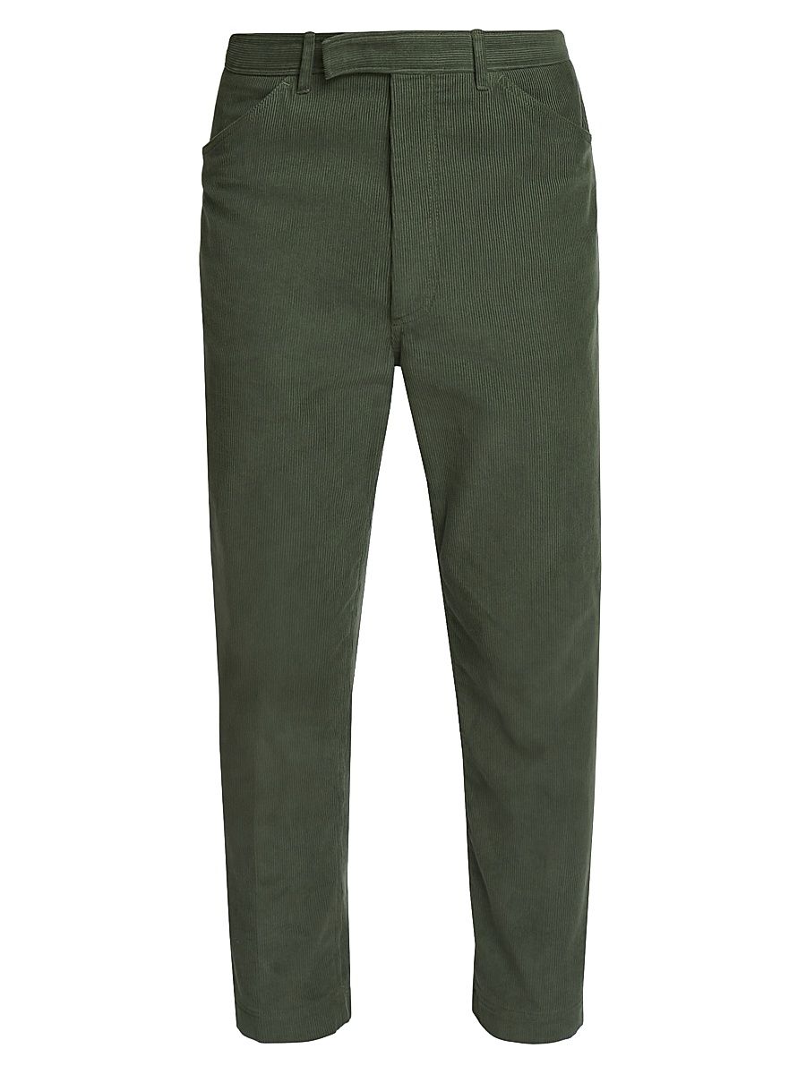 Men's Narrow Wale Corduroy Tapered Chino Sailor Pants - Light Green - Size XL