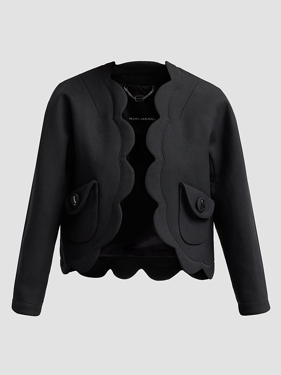 Women's Scallop Daisy Lady Jacket - Black - Size XS