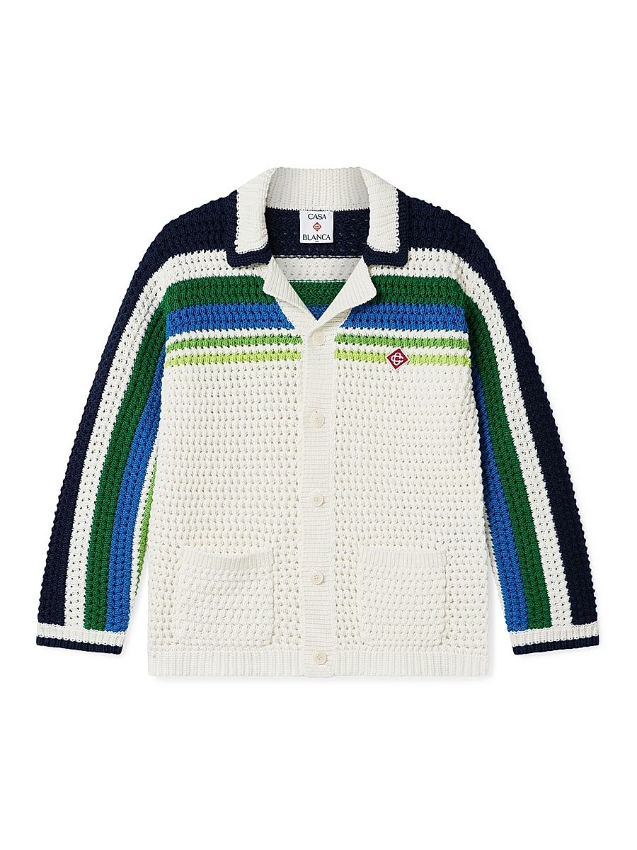 Little Boy's & Boy's Striped Knit Shirt - Cotton - Size 11