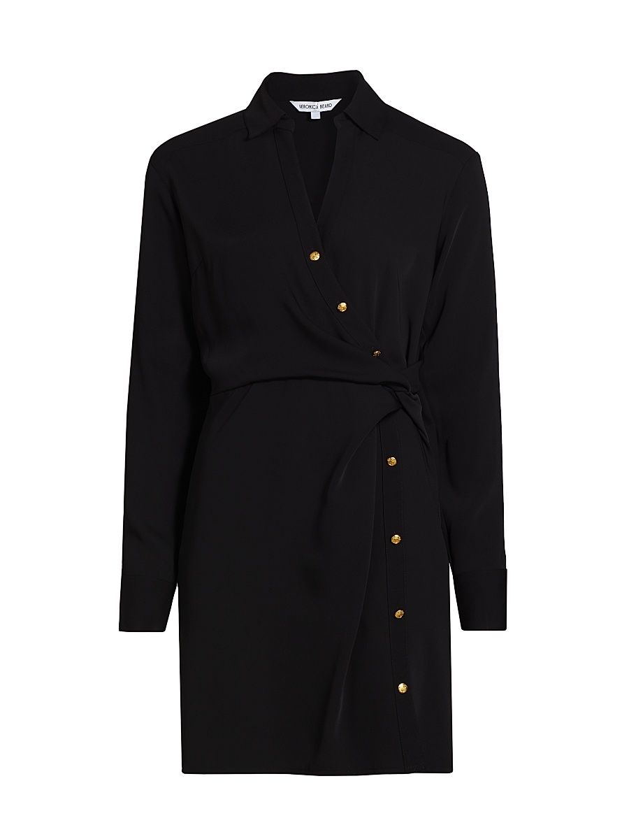 Women's Wright Twist Mini-Shirtdress - Black - Size 10